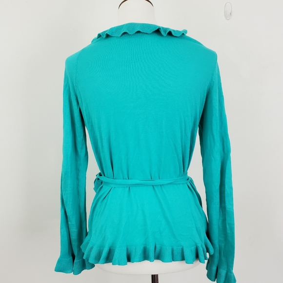 Moda International Ruffle Wrap Knit Top - Picture 9 of 12